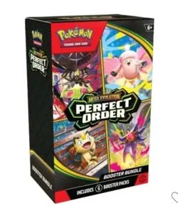 Pokemon Mega Evolution S3 Perfect Order Booster Bundle Box Pre-order Ships 4/2 - Image 1