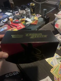 Pokemon TCG Crown Zenith Elite Trainer Box ETB Complete Accessories Mint Dice+ - Image 1