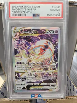 Pokemon Deoxys #GG45 #GG46 Galarian Gallery Alt Art CZ Sequential Set PSA 10 - Image 4