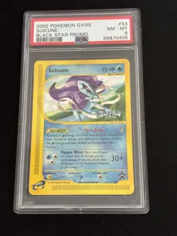 2002 Pokemon Suicune Black Star Promo PSA 8 Pokrmon 4ever - Image 1