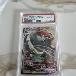 PSA 10 Gem Mint 2020 Pokemon SWSH FA/Copperajah VMAX #137/192 Rebel Clash - Image 1