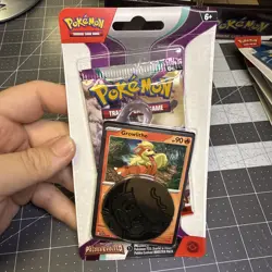 Pokemon TCG Paldea Evolved Growlithe Promo Blister Booster Pack Coin Promo Card - Image 1