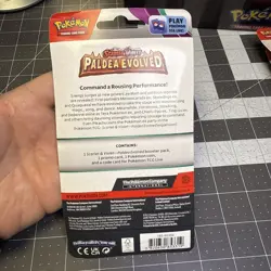 Pokemon TCG Paldea Evolved Growlithe Promo Blister Booster Pack Coin Promo Card - Image 2