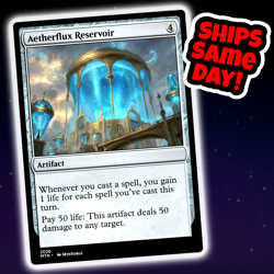 Aetherflux Reservoir - Custom Art Magic: The Gathering Playtest Card - Image 1
