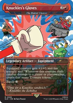 1 x Knuckles's Gloves - The Reaver Cleaver - Secret Lair - Light Play - MTG - Image 1