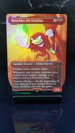 Knuckles the Echidna Foil x1 # - Sonic The Hedgehog - Secret Lair SLD - Image 1