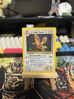 Pokemon Lt. Surge's Fearow Holo Rare 70 HP 007/132 Gym Heroes Unlimited English - Image 1