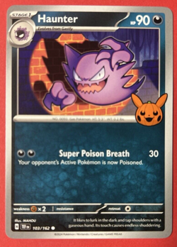 Pokemon TCG Halloween Trick Or Trade 2024 Haunter #103/162 Regular Common - Image 1