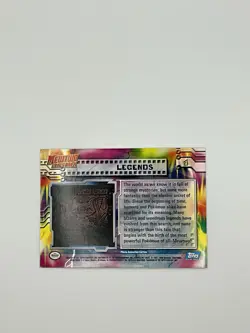 Pokemon Topps Legends #1 Mewtwo Strikes Back Movie Blue Logo FOIL - Image 2