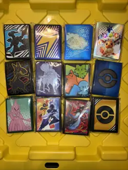 Lot Of 12 Pokemon Official TCG Sleeves Factory Sealed Mixed Lot No Repeats - Image 1