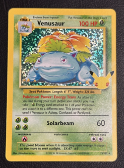 2021 Pokemon TCG Venusaur 25th Anniversary Celebrations 015/102 Holo Rare NM - Image 1