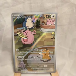 Pokemon SV06 Twilight Masquerade 187/167 Chansey Illustration Rare NM - Image 1