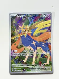 Zacian 100/094 Full Art Holo Pokemon Me02: Phantasmal Flames English Near Mint - Image 3