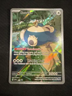 Pokemon Snorlax 051 from ETB 151 S&V/Sw&Sh NM Condition Promo Black Star ENG NM - Image 1