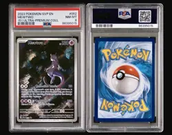 2023 POKEMON SVP EN-SV PROMO MEWTWO #052 151 ULTRA-PREMIUM COLLECTION PSA 8 - Image 3