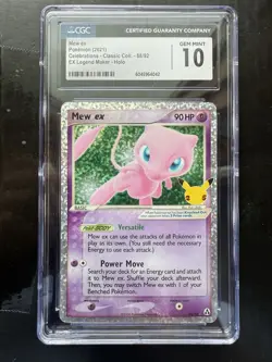 2021 Pokemon SWSH Celebrations Mew ex Classic Collection 88/92 CGC 10 - Image 1