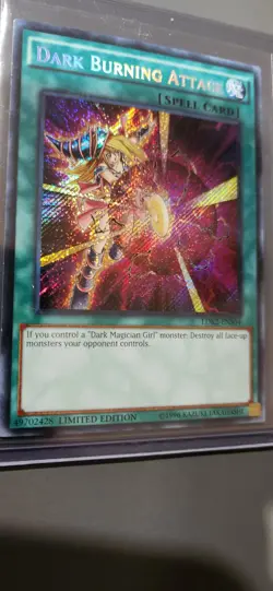Yu-Gi-Oh TCG Dark Burning Attack LDK2-ENS04 Limited Edition Secret Rare NM - Image 1