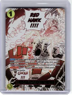 2025 One Piece—Gum-Gum Fire-Fist Pistol Red Hawk #OP11-114 [Alt Art] - Image 1