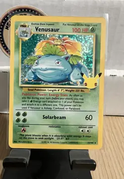 Venusaur 15/102 Pokemon Card - Celebrations: Classic Collection - NM - Image 1