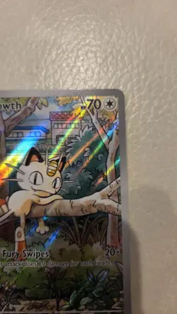 Meowth 106/094 Phantasmal Flames English Illustration Rare Pokemon Card TCG NM - Image 3