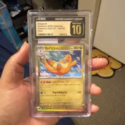 CGC Pristine 10 Dragonite Pokemon Card 151 149/165 Japanese Holo 2023 - Image 1