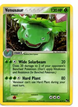 Pokemon Card VENUSAUR Rare Holo 6/17 POP Series 2 Promo NM - Image 1