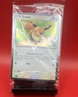 Eevee (133/145) Holiday 2025 Snowflake Stamp Promo Pokemon Card ❄ - Image 1