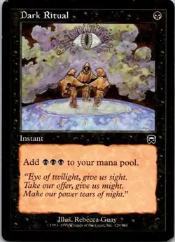 MTG Magic The Gathering Dark Ritual Mercadian Masques Played See Scan J - Image 1