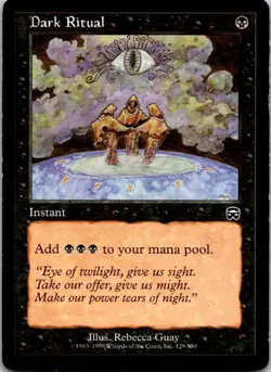 MTG Magic The Gathering Dark Ritual Mercadian Masques Played See Scan T - Image 1