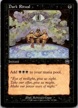 MTG Magic the Gathering Dark Ritual Mercadian Masques Played See Scan X - Image 1