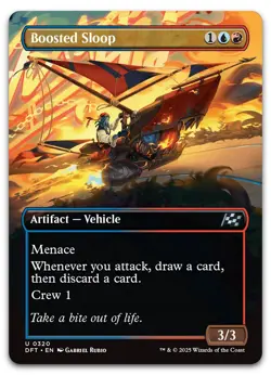 Boosted Sloop (Borderless) #320 (NM) Aetherdrift DFT Magic MTG - Image 1