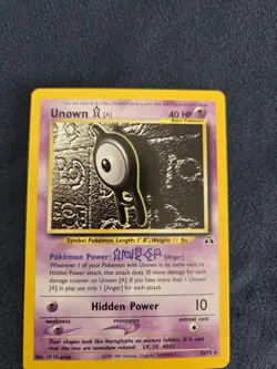 Pokemon Unown A 33/75 Neo Discovery Non Holo Rare - Image 2