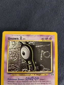 Pokemon Unown A 33/75 Neo Discovery Non Holo Rare - Image 3