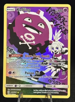 Koffing 243/236 Cosmic Eclipse 2019 Secret Rare Full Art Holo Pokemon Card - NM - Image 1