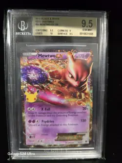 2012 Black & White Next Destinies Pokemon Celebrations Mewtwo EX #54 - Image 1