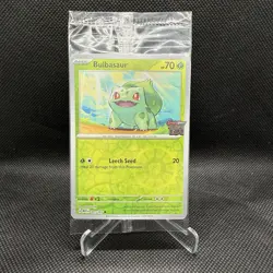 Bulbasaur Pokemon TCG Scarlet & Violet 151 Best Buy Stamped Promo Sealed 001/165 - Image 1