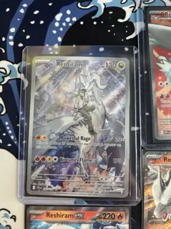 Pokemon TCG Reshiram EX GX Foil Lot 4 Cards English Basic Fire Nintendo - Image 2