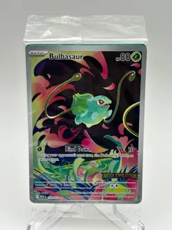 Pokemon Card Bulbasaur 133/132 Mega Evolution Stamped Promo Sealed - Image 1