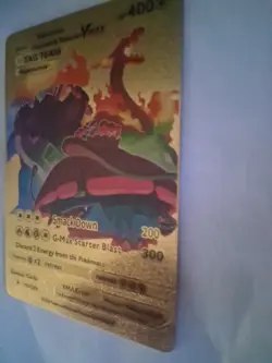 POKEMON Gold Charizard Blastoise Venusaur Vmax Tag Team Card HP 400 Starter - Image 4