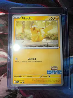 Pokemon TCG Pikachu Illustration Contest 2024 Promo 214 Scarlet & Violet 60 HP - Image 1