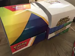 2 Pc Pokemon TCG Ascended Heroes - Tech Sticker And Tin Display Boxes - EMPTY - Image 1