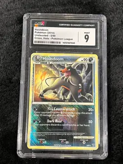 Houndoom 2010 Undaunted #5/90 Cross Holo Pokemon League CGC 9 Pokemon TCG - Image 1
