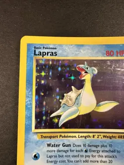 Pokemon TCG - LAPRAS - 10/62 - HOLO - RARE - FOSSIL (1999) WOTC - NM/LP - Image 3