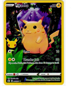 FULL ART Pikachu 005/025 Pokemon 25th Anniversary Celebrations Holo Foil.. - Image 1
