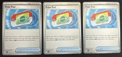 3x Poke Pad 198/217 Ascended Heroes Pokemon Trainer Play Set Of 3 - Image 1