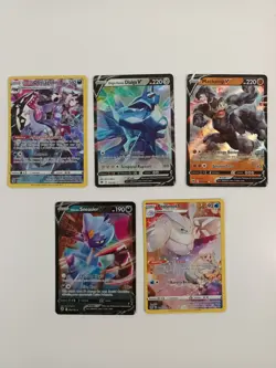 5x Pokemon Cards Job Lot Bundle Machamp V, Frosmoth & Snealer V.. etc Pack Fresh - Image 1