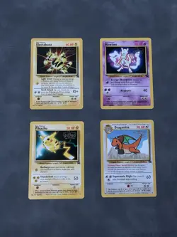 Pokemon TCG Mewtwo, Electabuzz, Pikachu, Dragonite Movie Promo 4 Card Lot - Image 1