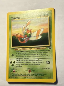 Pokemon TCG Neo Discovery Yanma 36/75 Non Holo Rare Card Vintage WOTC NEAR MINT - Image 4