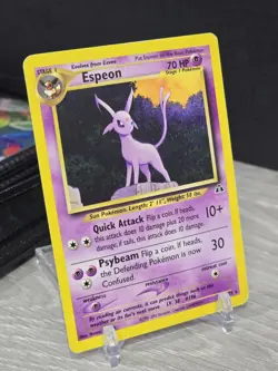 Pokemon Card TCG Espeon 20/75 Rare Neo Discovery 2001 Non Holo Rare Vintage - Image 1