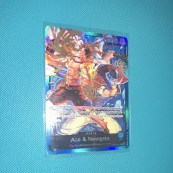 One Piece CCG Bandai Ace & Newgate Leader Full Art Foil Card ST22-001 5000 Power - Image 3